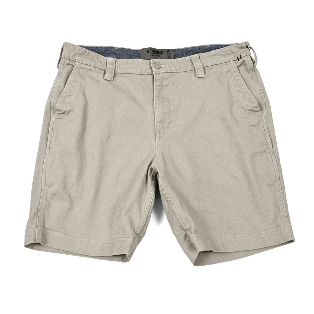 Chrome Industries Mens 36 Khaki Stretch Chino Shorts Commuter Performance Casual
